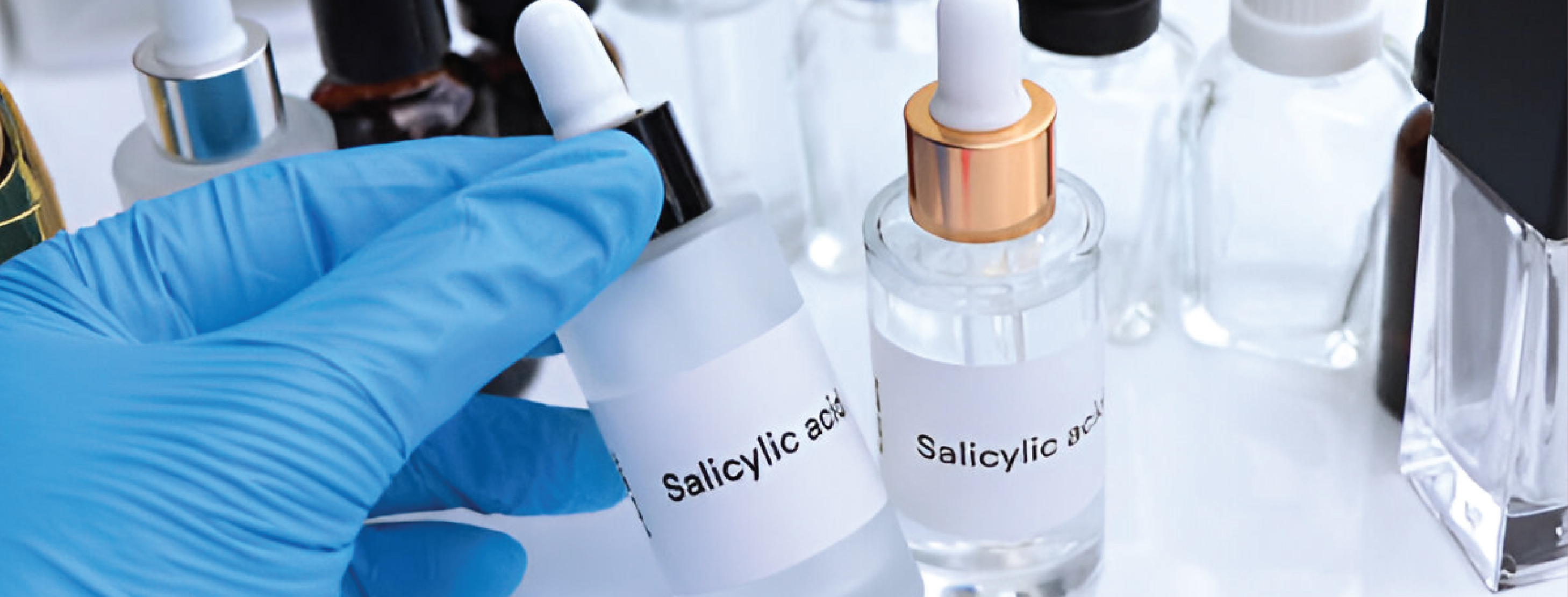 a bottle labeled salicylic acid