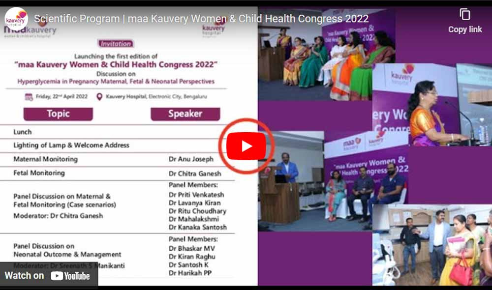 Scientific Program | maa Kauvery Women & Child Health Congress 2022